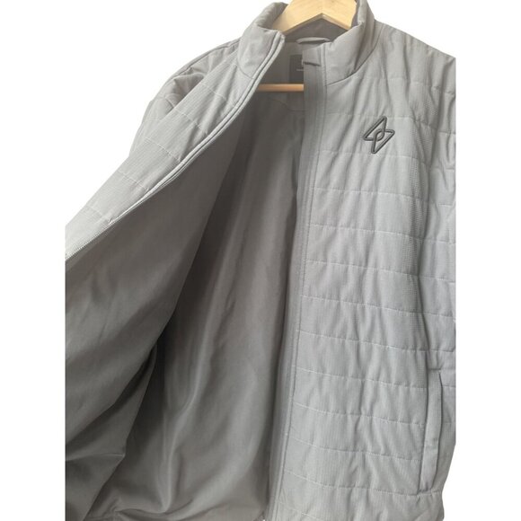 Bylt Mens Harbor Puffer Jacket Size L Gray Outdoor Full Zip Gorpcore Performance - Picture 6 of 9